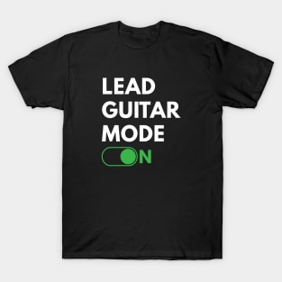 Lead Guitar Mode On Dark Theme T-Shirt